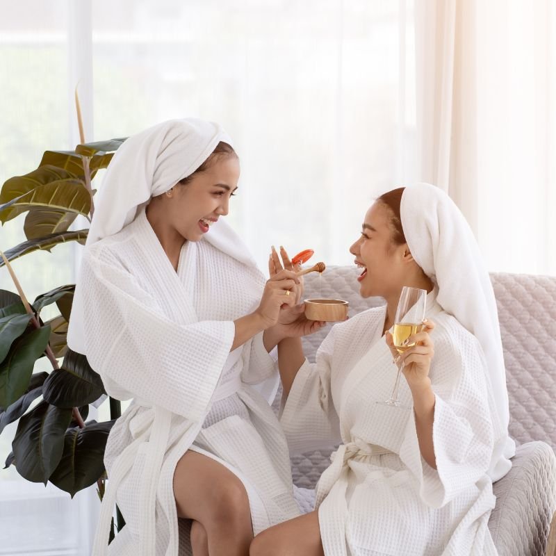 Therapist performing a professional body massage